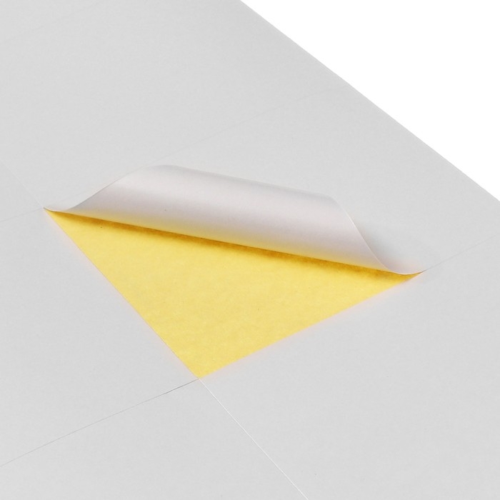 Этикетки А4 самоклеящиеся Calligrata 50 листов, 80 г/м2, на листе 8 этикеток, размер: 105 x 74 мм, белые, глянцевые