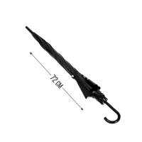 Зонт-трость полуавтомат &laquo;Екатеринбург&raquo;, цвет черный, 8 спиц, R = 45 см