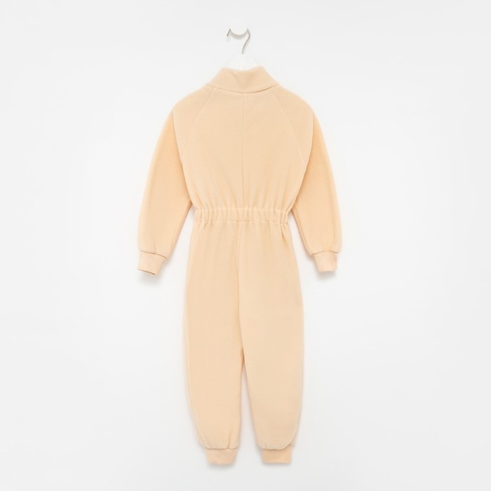 Комбинезон воротник-стойка, цвет молочный, рост 92-98 см