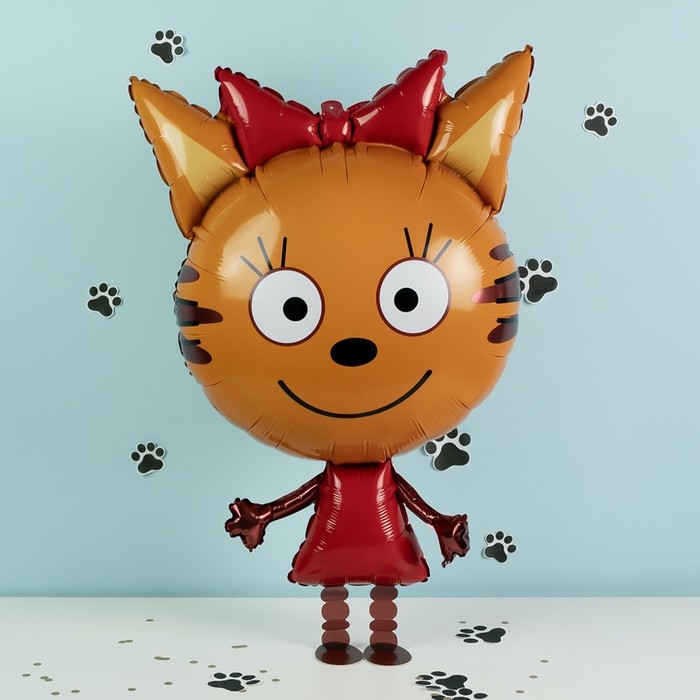 Шар фольгированный 32" &laquo;Три кота. Карамелька&raquo;, ходячая фигура