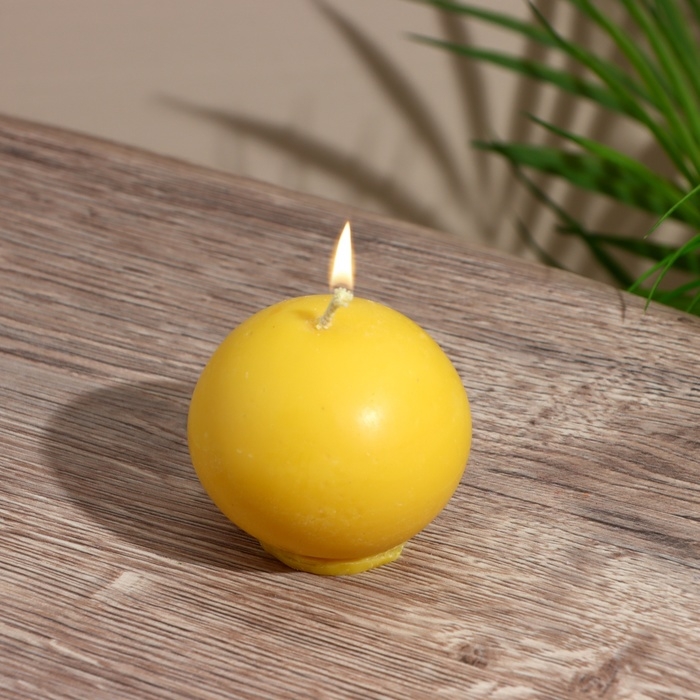 Свеча Свеча "Шар" 5х5х7,5 см, соевый воск, микс