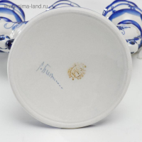 Подсвечник "Романс", гжель, фарфор, 22 см Подсвечник "Романс", гжель, фарфор, 22 см