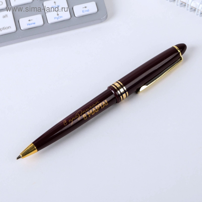 Ручка шариковая синяя паста в тубусе Ручка шариковая синяя паста в тубусе "Для самой нежной", пластик