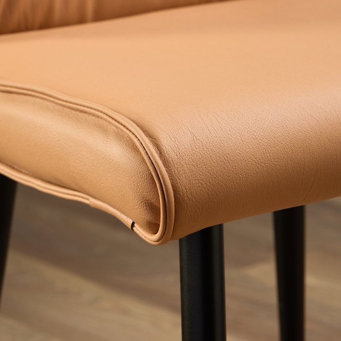 Стул Сенатор, кожа коричневая