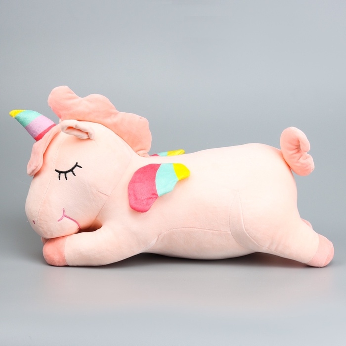 Шкурка мягкой игрушки Шкурка мягкой игрушки "Единорог" с пледом, 50 см, цвет розовый