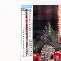 Алмазная мозаика на новый год с частичным заполнением на холсте «Новогоднее настроение», 20 х 30 см, новогодний набор для творчества Алмазная мозаика на новый год с частичным заполнением на холсте «Новогоднее настроение», 20 х 30 см, новогодний набор для творчества