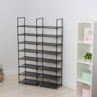 Стеллаж для хранения многофункциональный LaDо́m, 90&times;30&times;142 см, цвет чёрный