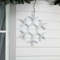 Неоновая фигура &laquo;Снежинка&raquo;, 50 см, 480 LED, 220 В, свечение синее