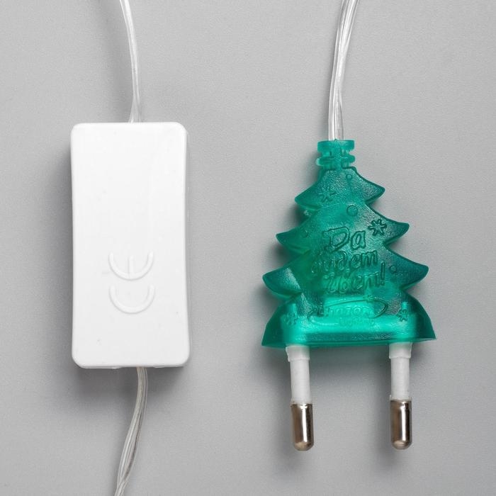 Гирлянда «Нить» 5 м с насадками «Звезда в крапинку», IP20, прозрачная нить, 20 LED, свечение мульти (RG/RB), мигание, 220 В Гирлянда «Нить» 5 м с насадками «Звезда в крапинку», IP20, прозрачная нить, 20 LED, свечение мульти (RG/RB), мигание, 220 В