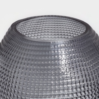 Ваза для цветов &laquo;Крокус&raquo; из прозрачного черного стекла 30 х 20 х 20 см