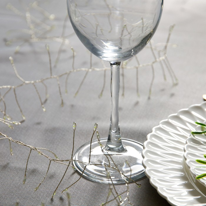 Гирлянда «Мишура» 2 м роса, IP20, серебристая нить, 200 LED, свечение белое, 12 В Гирлянда «Мишура» 2 м роса, IP20, серебристая нить, 200 LED, свечение белое, 12 В