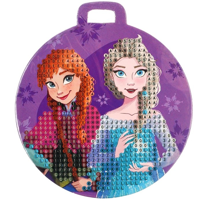 Алмазная мозаика на подвеске "Новый год" Холодное сердце