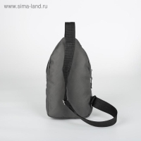 Сумка-слинг из текстиля, &laquo;ЗФТС&raquo;, цвет серый