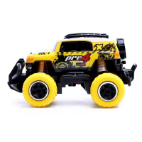 Джип радиоуправляемый &laquo;Граффити&raquo;, работает от батареек, цвет жёлтый