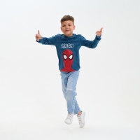 Футболка с длинным рукавом "Человек-паук", Marvel, рост 122-128, синий