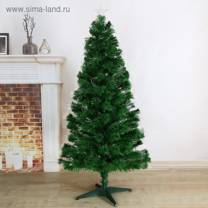 Ёлка фиброоптическая "Пучок радужный" 150 см d нижнего яруса 72 см 170 веток