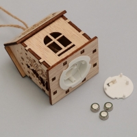 Ёлочная игрушка новогодняя  &laquo;Новый год: С Новым годом&raquo;,   6 х 4,5 см