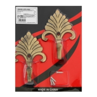 Крючок однорожковый для штор CAPPIO KC111, цвет бронза, 2 шт Крючок однорожковый для штор CAPPIO KC111, цвет бронза, 2 шт