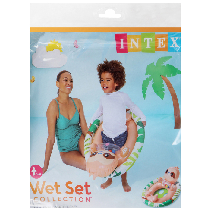 Круг для плавания «Зверюшки», с сиденьем, от 3-4 лет, цвет МИКС, 59570NP INTEX Круг для плавания «Зверюшки», с сиденьем, от 3-4 лет, цвет МИКС, 59570NP INTEX