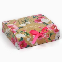 Коробка подарочная, упаковка, &laquo;Цветущего счастья&raquo;, 20 х 18 х 5 см