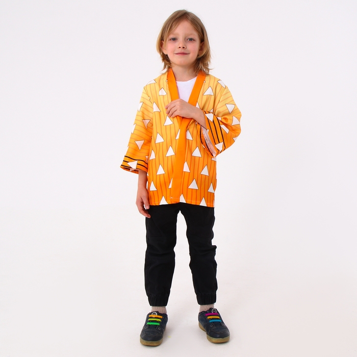 Карнавальное хаори &laquo;Демонический клинок&raquo;, рост 98-152 см, цвет жёлтый