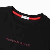 Футболка мужская KAFTAN "Russian style", черный, р. 46 Футболка мужская KAFTAN "Russian style", черный, р. 46