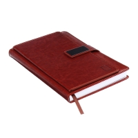 Ежедневник недатированный,формат А5, 140 листов, в клетку, обложка кожзам, с хлястиком, с калькулятором, коричневый Ежедневник недатированный,формат А5, 140 листов, в клетку, обложка кожзам, с хлястиком, с калькулятором, коричневый