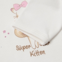 Комплект детский, цвет белый/розовый, рост 62 см