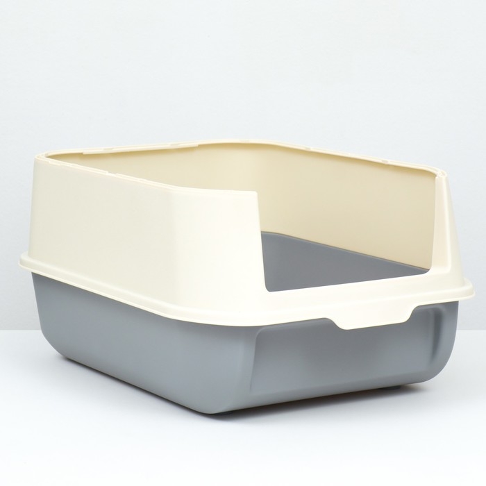 Туалет закрытый с откидным верхом 36 х 51 х 34 см, серый