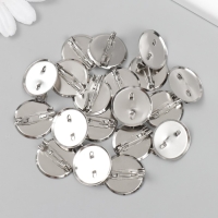 Основа для творчества "Значок с булавкой" набор 20 шт площадка 1,9х1,9см Основа для творчества "Значок с булавкой" набор 20 шт площадка 1,9х1,9см