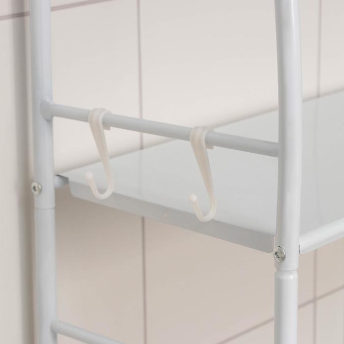 Стеллаж над унитазом, 50&times;32&times;166 см, цвет белый