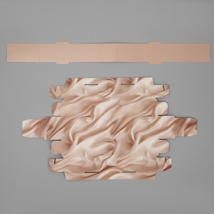 Коробка для конфет, кондитерская упаковка, 5 ячеек, &laquo;Ткань&raquo;, 5 х 21 х 3.3 см