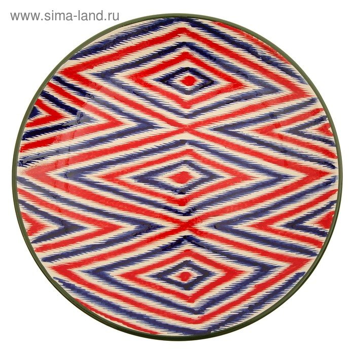 Ляган круглый Риштанская Керамика, 41см МИКС Ляган круглый Риштанская Керамика, 41см МИКС