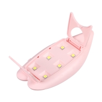 Лампа для гель-лака LUF-09, UV/LED, 6 Вт, 6 диодов, розовая Лампа для гель-лака LUF-09, UV/LED, 6 Вт, 6 диодов, розовая
