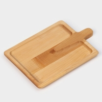 Доска - блюдо для подачи сервировочная Adelica &laquo;Лопата&raquo;, 25&times;16,7&times;1,8 см, пропитано минеральным маслом, берёза