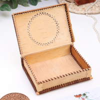 Шкатулка-книжка "Подсолнухи", береста Шкатулка-книжка "Подсолнухи", береста