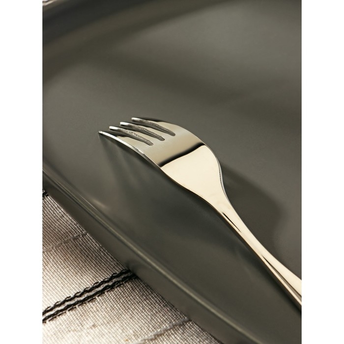 Вилка десертная из нержавеющей стали &laquo;Марио&raquo;, длина 16 см, цвет серебряный