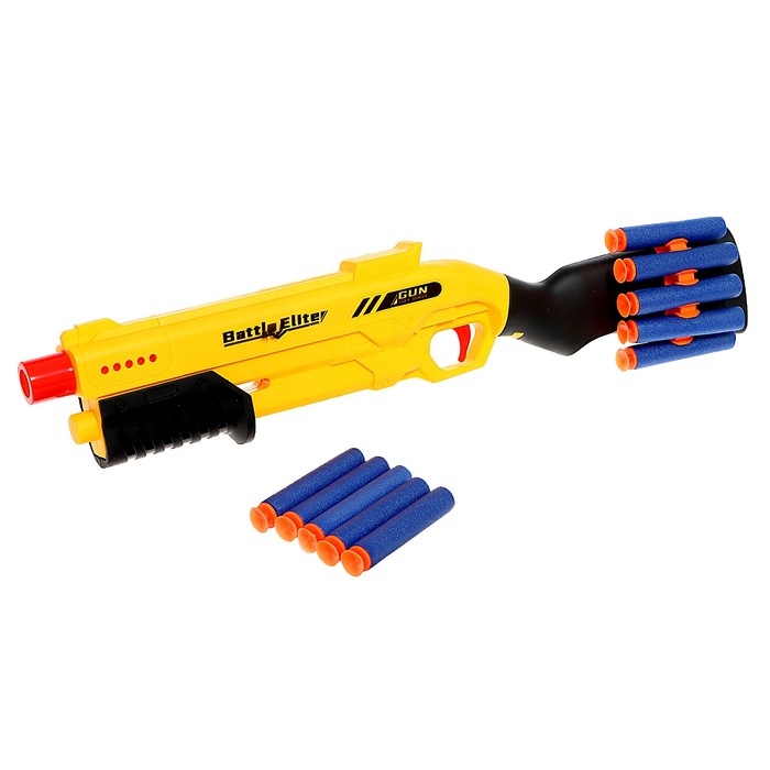 Бластер &laquo;Дробовик&raquo; стреляет мягкими пулями, цвет МИКС