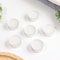 Набор чайных свечей ароматических "Кокос", 3,8х1,6 см, 3,5 ч, 12 г, 6 штук Набор чайных свечей ароматических "Кокос", 3,8х1,6 см, 3,5 ч, 12 г, 6 штук