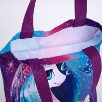 Шопер детский для девочки детская для девочки «Единорожка», 32х25х1 см, без молнии, без подклада, сиреневый Шопер детский для девочки детская для девочки «Единорожка», 32х25х1 см, без молнии, без подклада, сиреневый