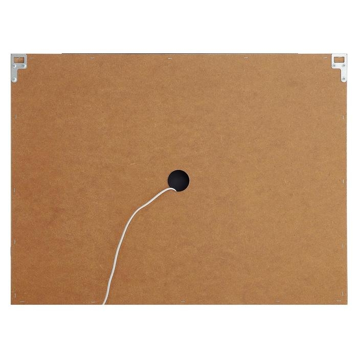 Зеркало «Этюд», гримёрное, настенное, 8 лампочек, 80х60 см Зеркало «Этюд», гримёрное, настенное, 8 лампочек, 80х60 см