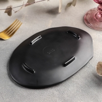 Блюдо &laquo;Чёрный Восток&raquo;, 20,5&times;14&times;2 см, цвет чёрный