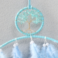 Ловец снов d=7 см "Глаз с голубым деревцем" 44х19,3х0,7 см Ловец снов d=7 см "Глаз с голубым деревцем" 44х19,3х0,7 см