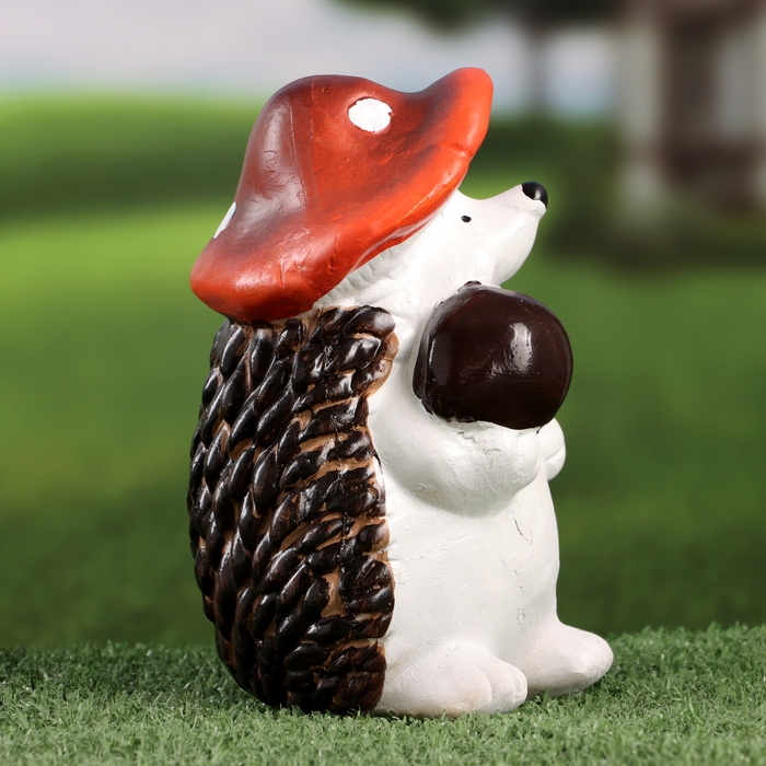 Садовая фигура Садовая фигура "Ежик с яблочком" 10х11х18см