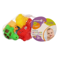 Набор резиновых игрушек для ванны &laquo;Малыши&raquo;, 6 шт, с пищалкой, Крошка Я