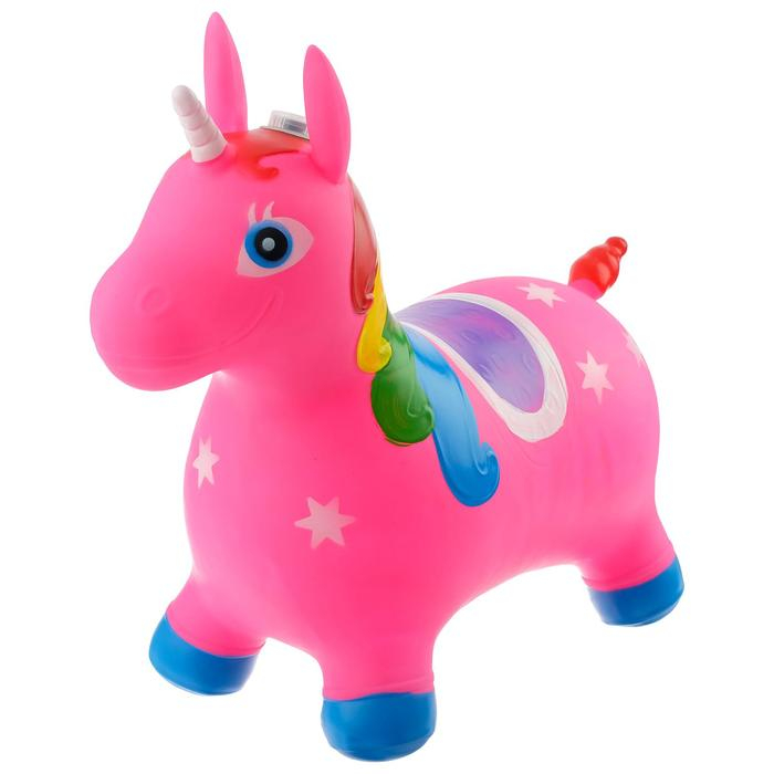 Попрыгун ZABIAKA &laquo;Единорог&raquo;, 68х28х57 см, 1400 г, цвет МИКС