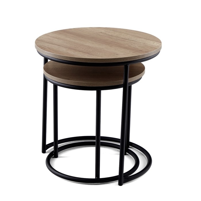 Столик журнальный "Матрешка", 500х500, Дуб каньон