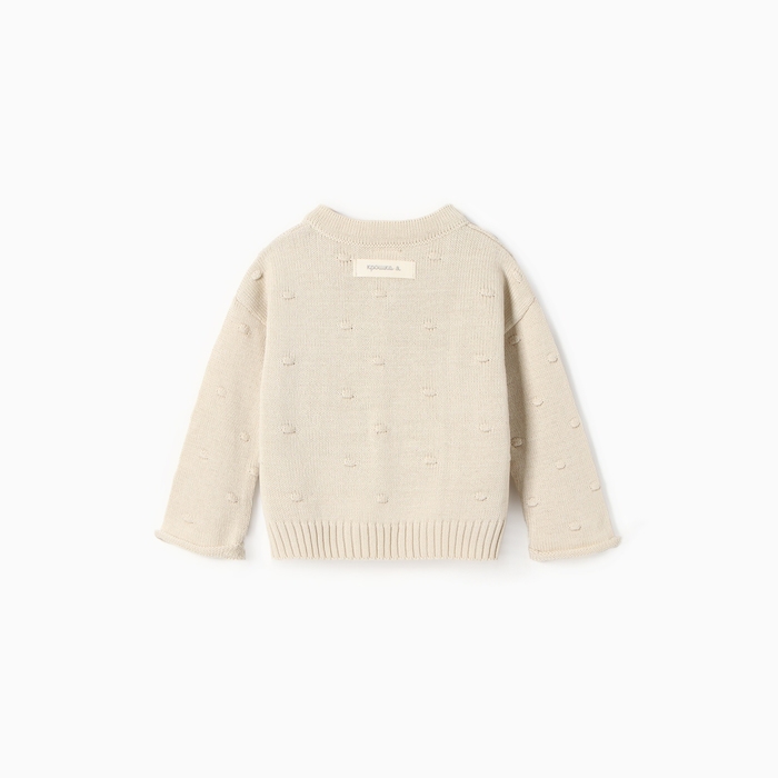 Кардиган вязаный Крошка Я, р.80-86, бежевый Кардиган вязаный Крошка Я, р.80-86, бежевый