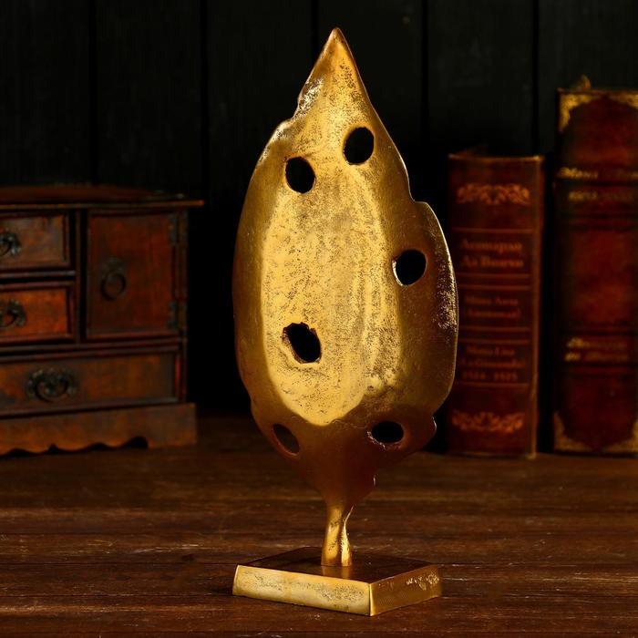 Сувенир "Листик" алюминий 16х8х35 см