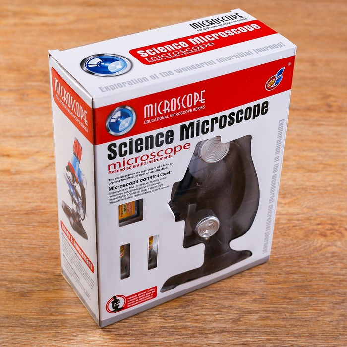 Микроскоп Микроскоп "Юный исследователь", кратность увеличения 1200х, 400х, 100х, с подсветкой